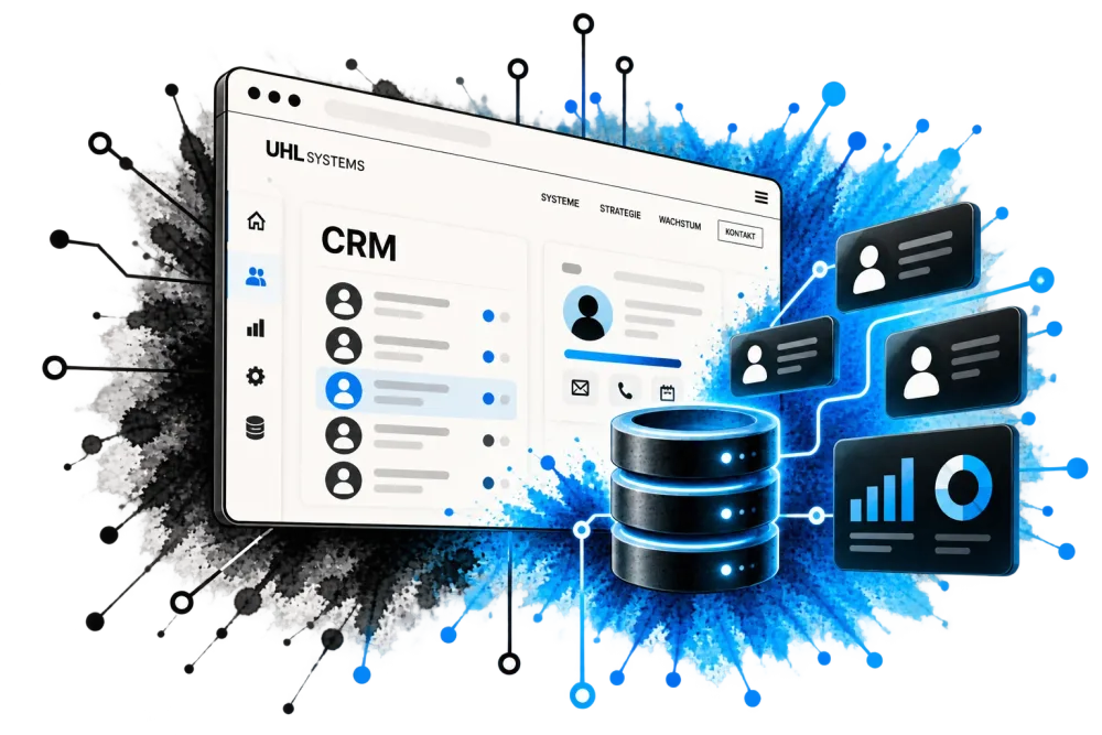 CRM-Dashboard mit Kontakten und Pipeline