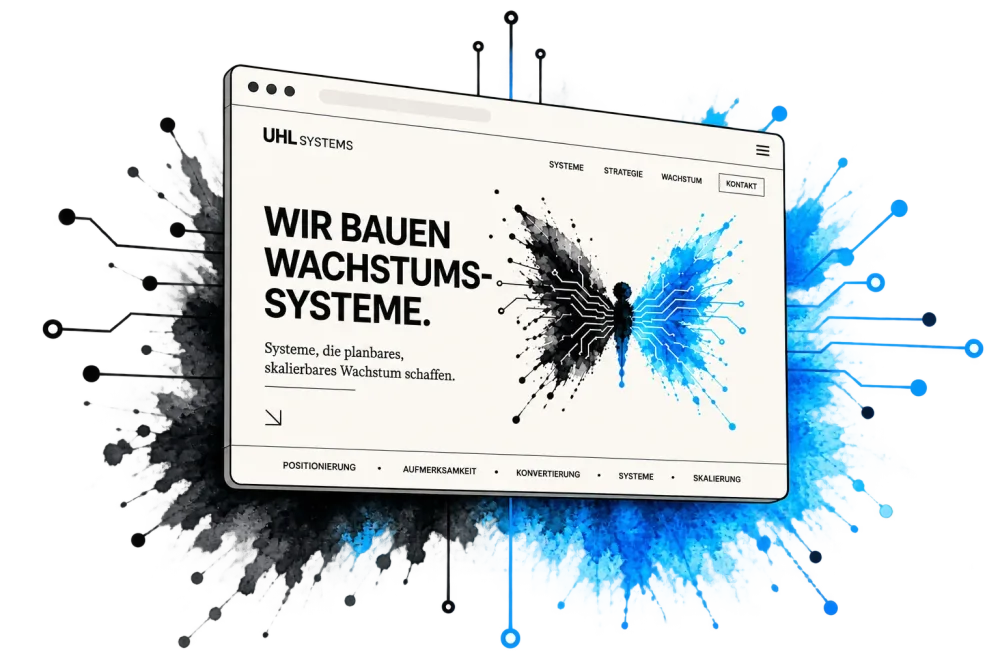 Vorschau einer mit UHL Systems gebauten Website